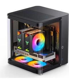 Корпус Jonsbo TK-1 2.0 Black без БП, mini-ITX, micro-ATX, черный