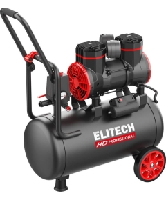 Компрессор Elitech ACF 300-24S (204539) черный/красный безмасляный 300л/мин 24л 1500Вт