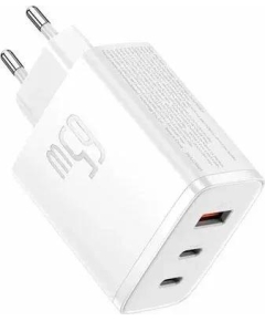 Сетевая зарядка BASEUS Cube Pro USB-C*2+A 65W White/белый