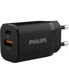 СЗУ Philips GAN PD30W+QC3.0 Black (DLP5331CB/74)