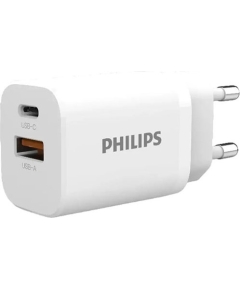 СЗУ Philips GAN PD30W+QC3.0 White (DLP5331CW/74)