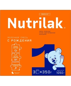 Детская смесь молочная сухая Nutrilak 1 с рождения 1.050 кг (4600490621479)