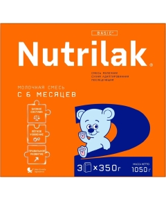 Детская смесь молочная сухая Nutrilak 2 от 6 месяцев 1.050 кг (4600490621486)