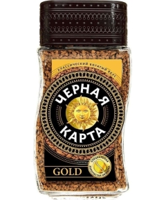 Кофе растворимый Черная Карта Gold 190 г (4620007592344)