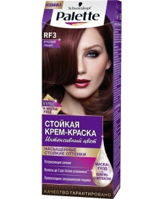 Стойкая крем-краска для волос Palette оттенок RF3 Красный гранат 110 мл (4015100185157)