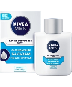 Бальзам после бритья Nivea Men охлаждающий для чувствительной кожи без содержания спирта 100 мл (4005808925988)