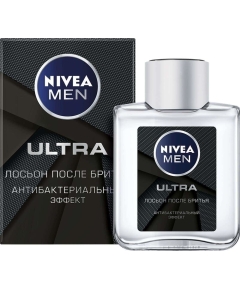 Лосьон после бритья Nivea Men Ultra с антибактериальным эффектом 100 мл (4005900495341)