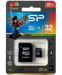 Карта памяти microSDHC 32 ГБ SiliconPower Elite (SP032GBSTHBU1V10SP)