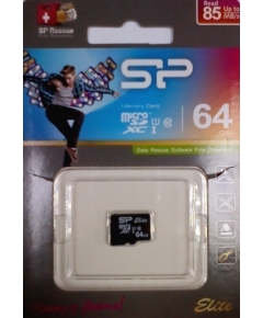 Карта памяти microSDXC 64 ГБ Silicon Power Elite (SP064GBSTXBU1V10)