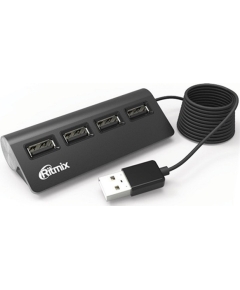 USB-хаб USB Ritmix CR-2400 Black