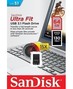 USB-флэш 64 ГБ SanDisk Ultra Fit (SDCZ430-064G-G46)