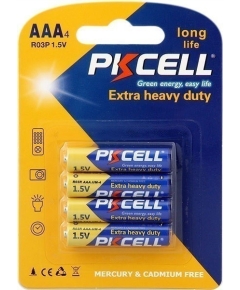 Батарейка AAA PKCELL Extra (R03P-4B)