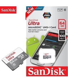 Карта памяти microSDXC 64 ГБ SanDisk Ultra (SDSQUNR-064G-GN3MN)