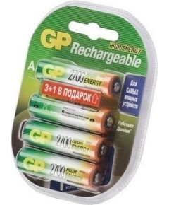 Аккумулятор AA 2700mAh GP (GP 270AAHC3/1-2CR4)