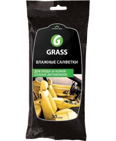 Салфетка влажная для кожаного салона Grass 30 шт (4607072194543)