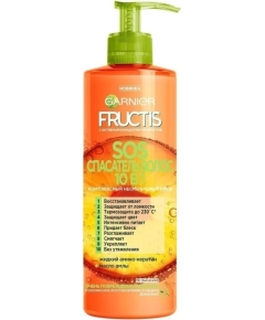 Крем для волос Garnier Fructis SOS Восстановление Спасатель волос 10 в 1 несмываемый 400 мл (3600542225380)