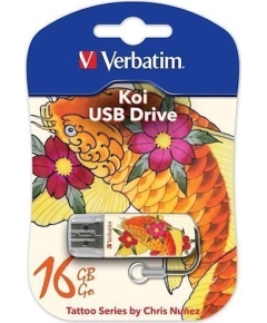 Флеш-драйв Verbatim 16Gb Mini Tattoo KOI FISH