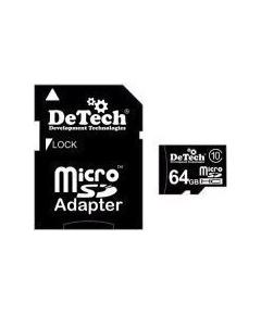 Карта памяти DeTech MC-64Gb(U1 с адаптером)