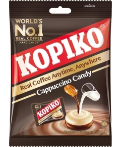 Леденцы Kopiko Cappuccino Candy со вкусом капучино 108 г (8850580300135)