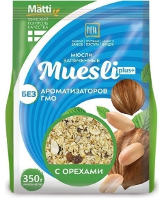 Мюсли с Орехом Matti Muesli Plus 350 г (4610007395618)