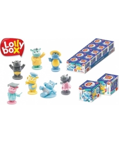 Карамель на палочке Конфитрейд LOLLY BOX БЕГЕМОТИКИ с игрушкой в коробочке, 11.4г