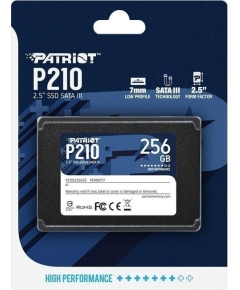 SSD-накопитель 2.5' 256Гб Patriot Memory P210 (P210S256G25)