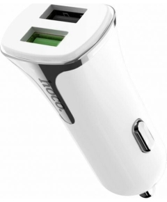 АЗУ 2USB 2.4A QC3.0 быстрая зарядка HOCO Z31 (White)