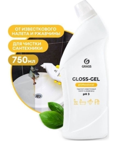 Чистящее средство для санузлов  Grass "Gloss-Gel" Professional, 750 мл