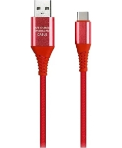 Дата-кабель SmartBuy USB 2.0-USB Type C 1м (iK-3112r red)