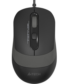 Мышь Проводная A4Tech Fstyler FM10 черный/серый оптическая (1600dpi) USB