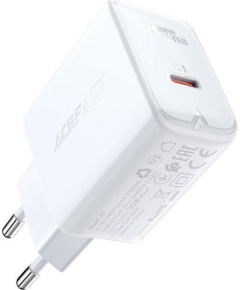 СЗУ ACEFAST A1 PD20W single USB-C charger (EU). Цвет: белый