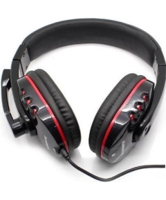 Наушники Накладные DeTech DT-790 Black/Red