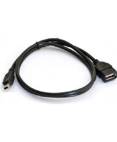 Кабель DeTech USB 2.0 AF/Mini-B (5pin) OTG 0,8м