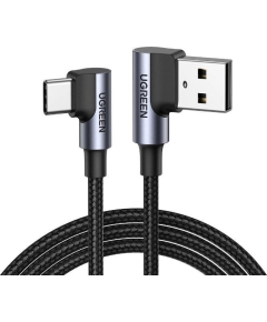 Кабель Type-C UGREEN US176 (20857) Right Angle USB-A (угол направо). Длина: 2 м. Цве