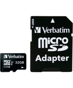 Карта памяти Verbatim microSD 32GB High-Capacity (Class 10) UHS-1 w/o Adapters