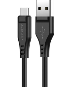 Кабель Type-C ACEFAST C3-04 TPE charging data cable для подзарядки. Цвет: Black