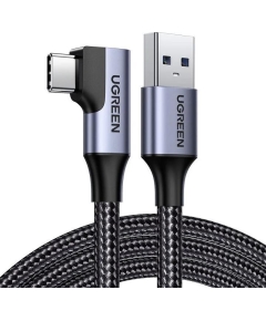 Кабель Type-C UGREEN US385 (20299) USB-A 3.0 3A 90-Degree Angled Cable. Длина 1 м. Цвет: