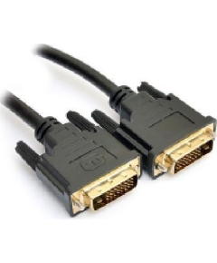 Кабель DeTech DVI D 24+1 M-M 2 ferites 1.8м