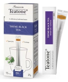 Чай Teatone Thyme Black Tea (с ароматом чабреца) в стиках, 15шт 1.8г