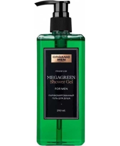 Organic Men MegaGreen Парфюмированный гель для душа, 250 мл