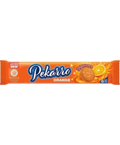 Печенье сахарное "Pekarro" orange с апельсиновой начинкой и взрывной карамелью, 95г, 28 шт.