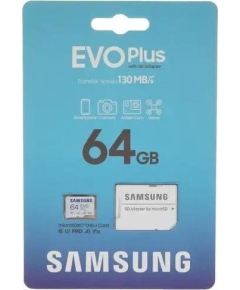 карта памяти SAMSUNG microSDXC 64GB EVO PLUS UHS-I U1 + ad