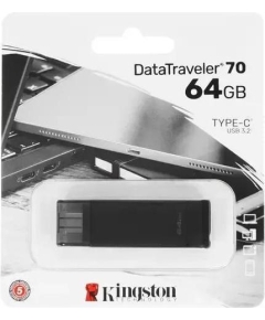 флеш-драйв KINGSTON DT70 64GB, Type-C, USB 3.2