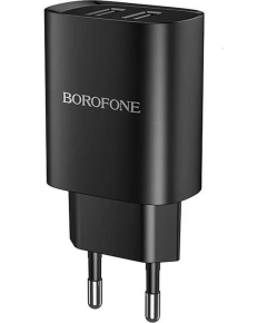 Сетевая зарядка BOROFONE BN2 2USB 2.1A (Black)