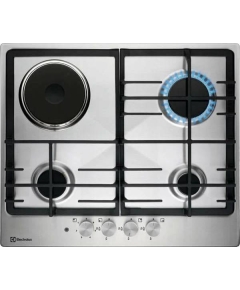 Газовая варочная поверхность Electrolux KGM64311X серебристый