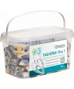 Таблетки BREZO 97496 Таблетки ALL IN 1 бесфосфатные для ПММ