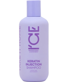 Кератиновый шампунь для поврежденных волос Keratin Injection ICE Professional by Natura Siberica, Take It Home, 250 мл