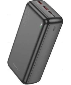 Повербанк BOROFONE BJ38B (Black) 30000mAh 2USB+Type-C 3.0A PD 20W+QC3.0