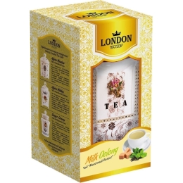 Чай зеленый листовой London Молочный Оолон гв чайнице 100 г (4607051541924)