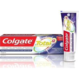 Зубная паста Colgate Total 12 Профессиональная отбеливающая 75 мл (6920354817021)